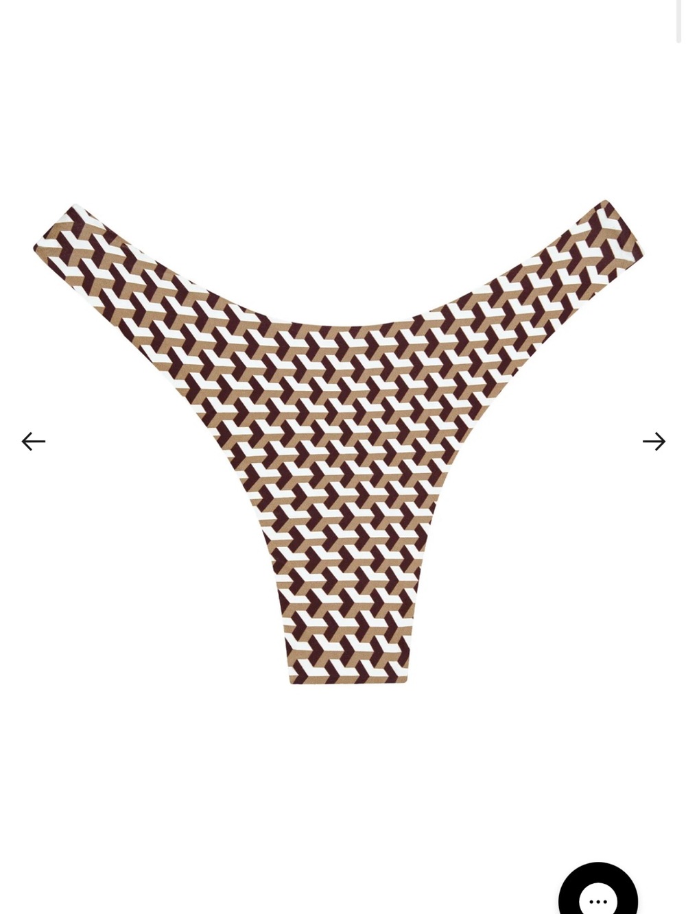 Monday Swimwear Byron Bottom in Husk Geo